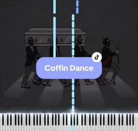 Coffin Dance.  #pianocover #piano #pianotutorial #coffindance #pianomusic 