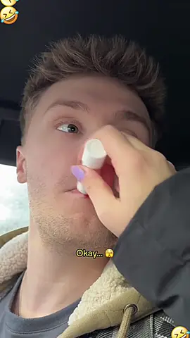 Replacing chapstick with lipstick prank on my boyfriend #tiktok #funny #funnyvideo #scareprank #prank #foryou 