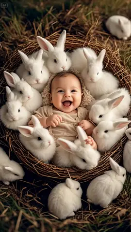 cute rabbit with baby #viralvideo #foryou  #rabbit 