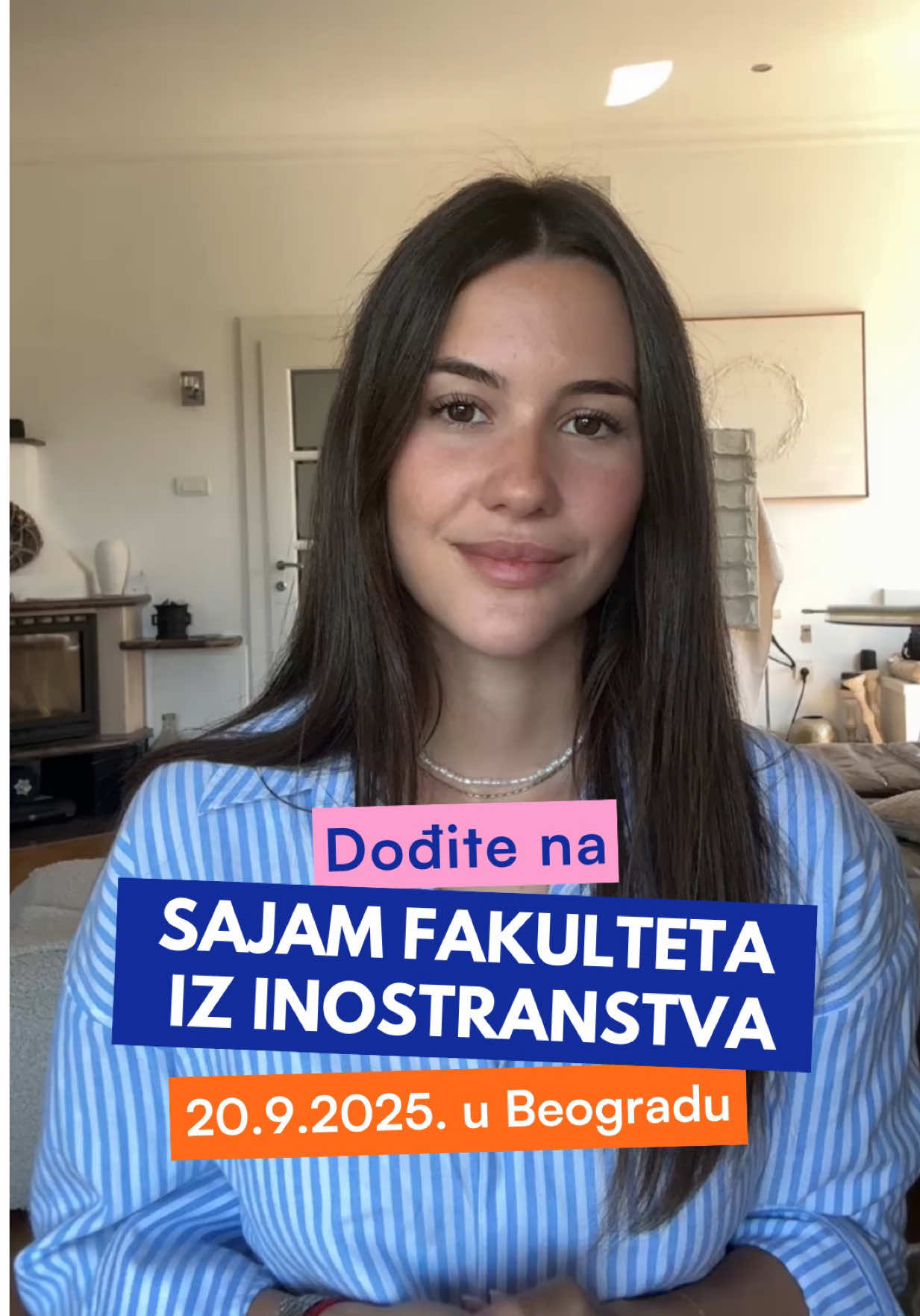 Sofija, alumnistkinja Global Business School Barcelona, zna iz iskustva kako studiranje u inostranstvu otvara vrata ka svetskoj karijeri. 🌍✨ Upravo zato vas poziva da 20. septembra dođete na Sajam fakulteta iz inostranstva u Beogradu i otkrijete mogućnosti koje čekaju i vas! Na sajmu vas očekuju: razgovori sa predstavnicima fakulteta, informacije o programima, stipendijama i studentskom životu. 💡 Prijavite se na vreme jer je broj mesta ograničen! ⏳ 👉 prestigeeducation.rs 📞 +381 60 24-000-26