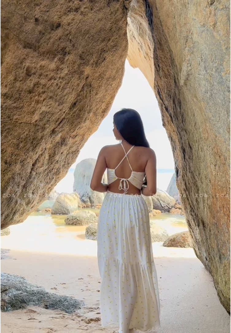 Aurina Maxi Dress 🍋🤍 | Rs 2890  Drop us a Instagram/ WhatsApp message to shop the look🥰 #foryou 