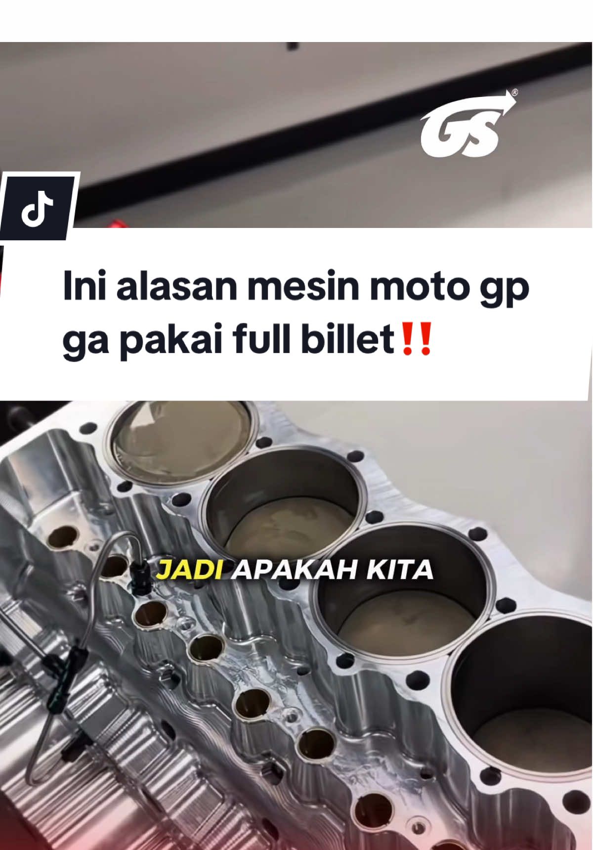 Ini alasan mesin moto gp ga pakai full billet‼️ #fyp #motogp #billet #almunium 