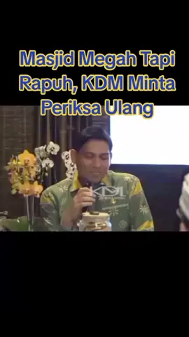 Masjid Megah Tapi Rapuh, KDM Minta Periksa Ulang