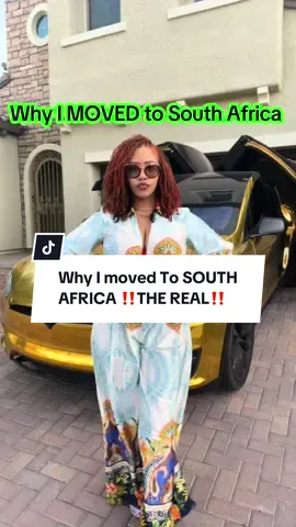 This is the real reason that I moved from America to South Africa.  this is the truth and it’s rawest form. This is me showing up in MY TRUTH. I made the move for myself , for my family, but we televised it for the culture . More of us need to know that this is possible . We need to know that there’s people that look like us that are no longer struggling . We need to know that heaven is not the only place that you can get rest 🩷  I hope this is received with peace, love, and light. Because that’s my message. 