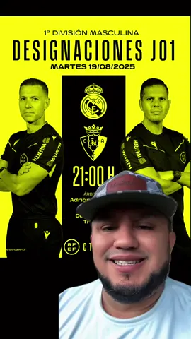 Ya estan los arbitros para el #realmadrid #osasuna #laliga #fcbarcelona 