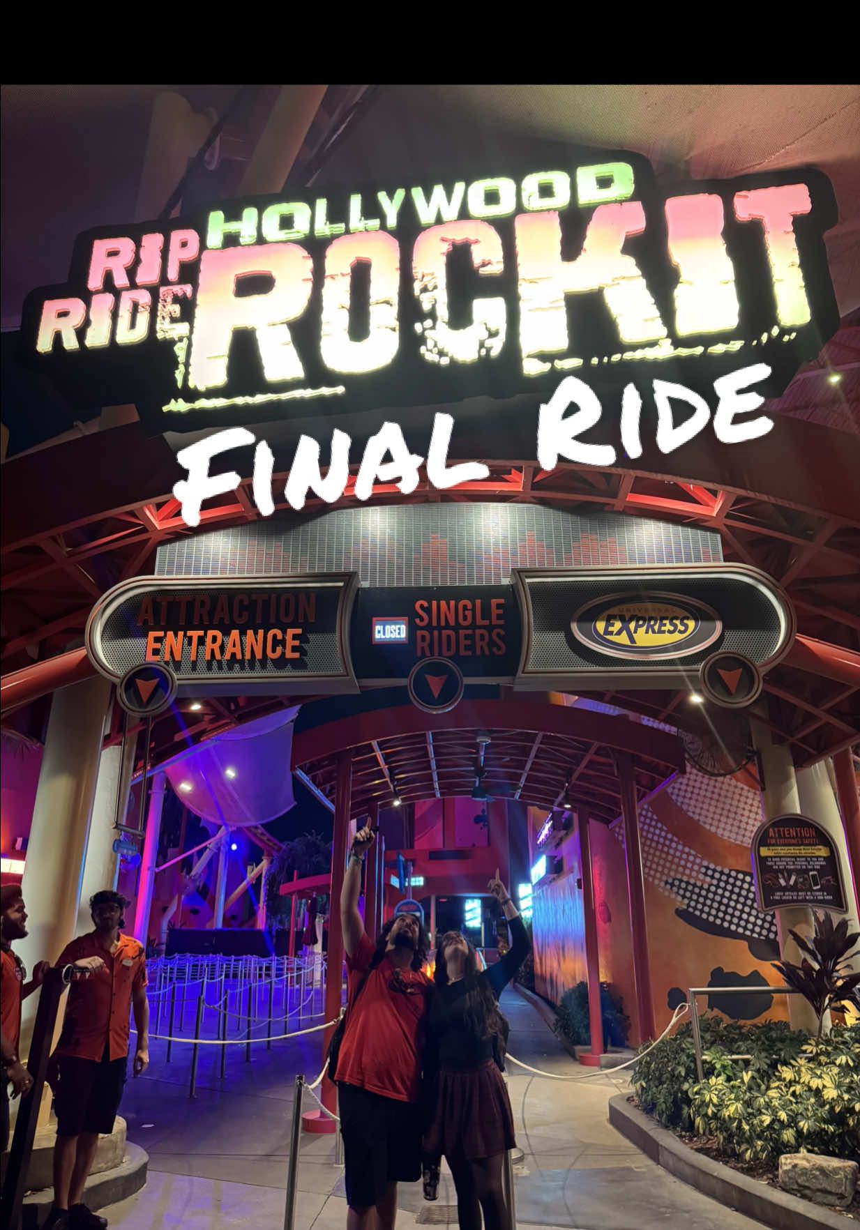 Experience Rip Ride Rockit With Me For The Very Last Time!, I’m Truly Going To Miss This Ride It’s The End Of An Icon At Universal, But I Can’t Wait To See Whats Next. Thank You To The Amazing Team Members Who Helped Create Memories. HASTA’🎢 • • • #universalstudios #universalorlando #hasta #ripriderockit 