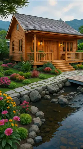 rumah kayu #villagelife #inspirasirumah #rumahkayu #Home #casa 