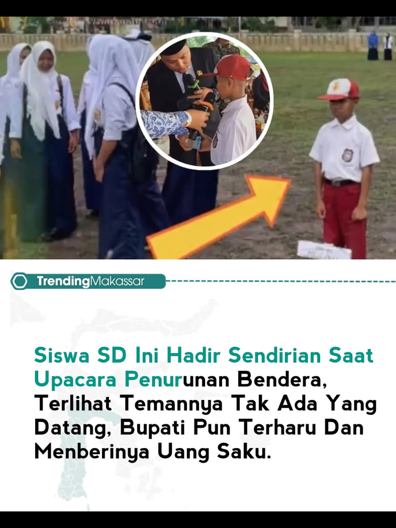 trending__makassar   MasyaAllah! Siswa SD Ini Hadir Sendirian Saat Penurunan Bendera, Terlihat Temannya Tak Ada Yang Datang Satupun, Hal Ini Membuat Bupati Yang Hadir Terharu dan Memberinya Uang Saku. Arya, Siswa SD 004 Kel. Pelalawan, Satu-satunya siswa yang hadir saat Upacara Penurunan Bendera 17 Agustus 2025 tingkat Kec. Pelalawan. #promomakanmerdeka #merdeka #paskibrakaindonesia #17agustus1945 #merahputih 