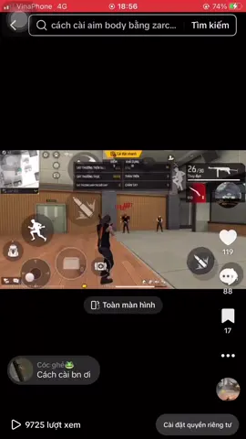 Cách cài aimbody + vd test #xuhuong #xuhướng #ff #free_fire #aimlock 