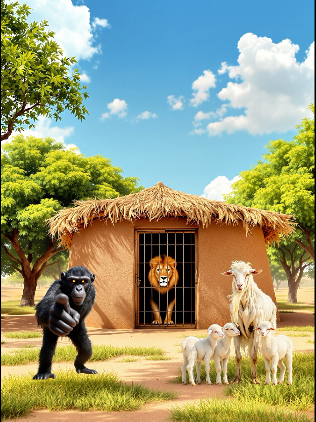 Jungle Ka Raja Sher Or Dana Bkri Ka Waqia #storytime #story #facts 