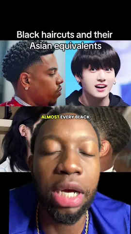 black haircuts and their Asian equivalents - - - - - #eastasian #haircuts #race #greenscreen 
