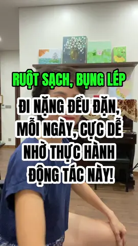 Bạn sẽ đi nặng đều đặn mỗi ngày, cực dễ nhờ thực hành động tác này! #mokhocbungcuoi #thaidocruot #u40giammo #giambeobung #canbangchuyenhoa 