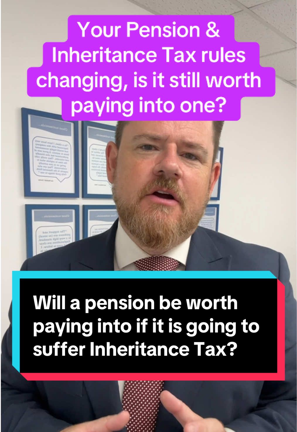 With Pension & Inheritance Tax rules changing, should you still pay into a pension? A lot of people are worried about the big inheritance tax change coming in April 2027. From that date, your pension will count as part of your estate for inheritance tax purposes. But don’t be too quick to stop paying into your pension – it’s still one of the smartest moves you can make for your future. Let’s break down why. First, free money from tax relief. Every time you pay into your pension, the government tops it up with tax relief. That means your contributions are instantly boosted, and no other savings account gives you that kind of guaranteed return. Second, long-term investment growth. Your pension is invested, which gives it the potential to grow much more than leaving money in cash. Over years and decades, compounding growth can transform your retirement pot into something much bigger. Third, employer contributions. If you’re in a workplace pension, your employer often has to pay in as well. That’s literally extra money you’d be walking away from if you stopped paying into your pension. Fourth, future income. Even if pensions are included in your estate, you still need an income in retirement. A strong pension pot means freedom, choice, and security later in life. So yes, the rules are changing. But your pension still gives you tax relief, growth, and employer top-ups. That makes it one of the most powerful wealth-building tools you’ll ever have. Keep investing in your future self. 💡 #MoneyTips #PensionPlanning #WealthBuilding #FinancialEducation #RetirementGoals 