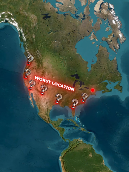 Which U.S. City Has the Worst Geographic Location? 🤯 Danger for New Orleans 🇺🇸 #USHistory  #neworleans #usa #map