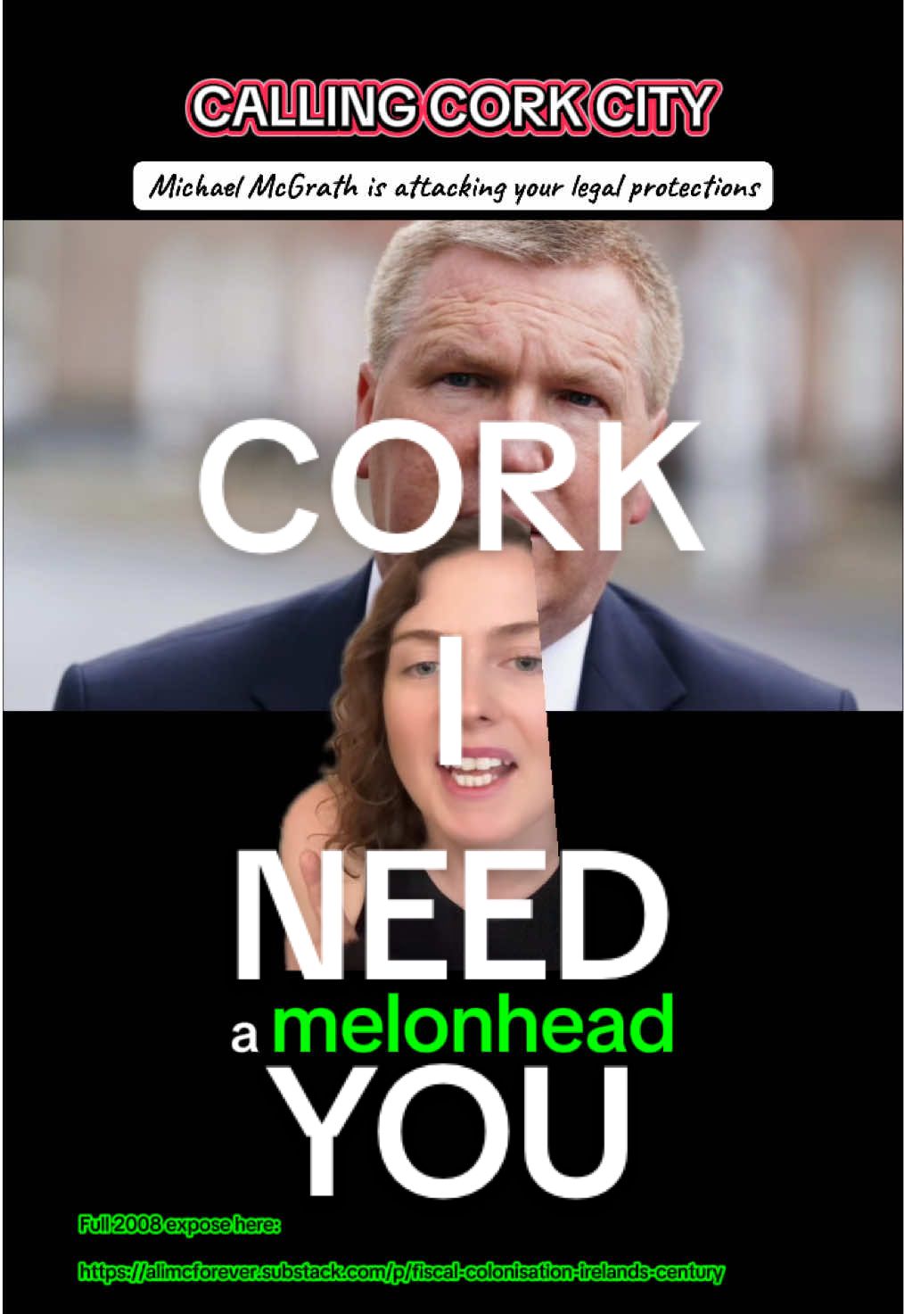 Michael McGrath, you represent Cork South Central the Rebel County, the republican stronghold, the place where people fought and died for Irish freedom. And yet, in Brussels and Dublin, you’re carrying water for Big Tech lobbyists who want to strip us of the one law that protects ordinary citizens: GDPR. That’s colonialism you coward. #cork #rebels #rebelcounty #corkpolitics #corksouthcentral                
