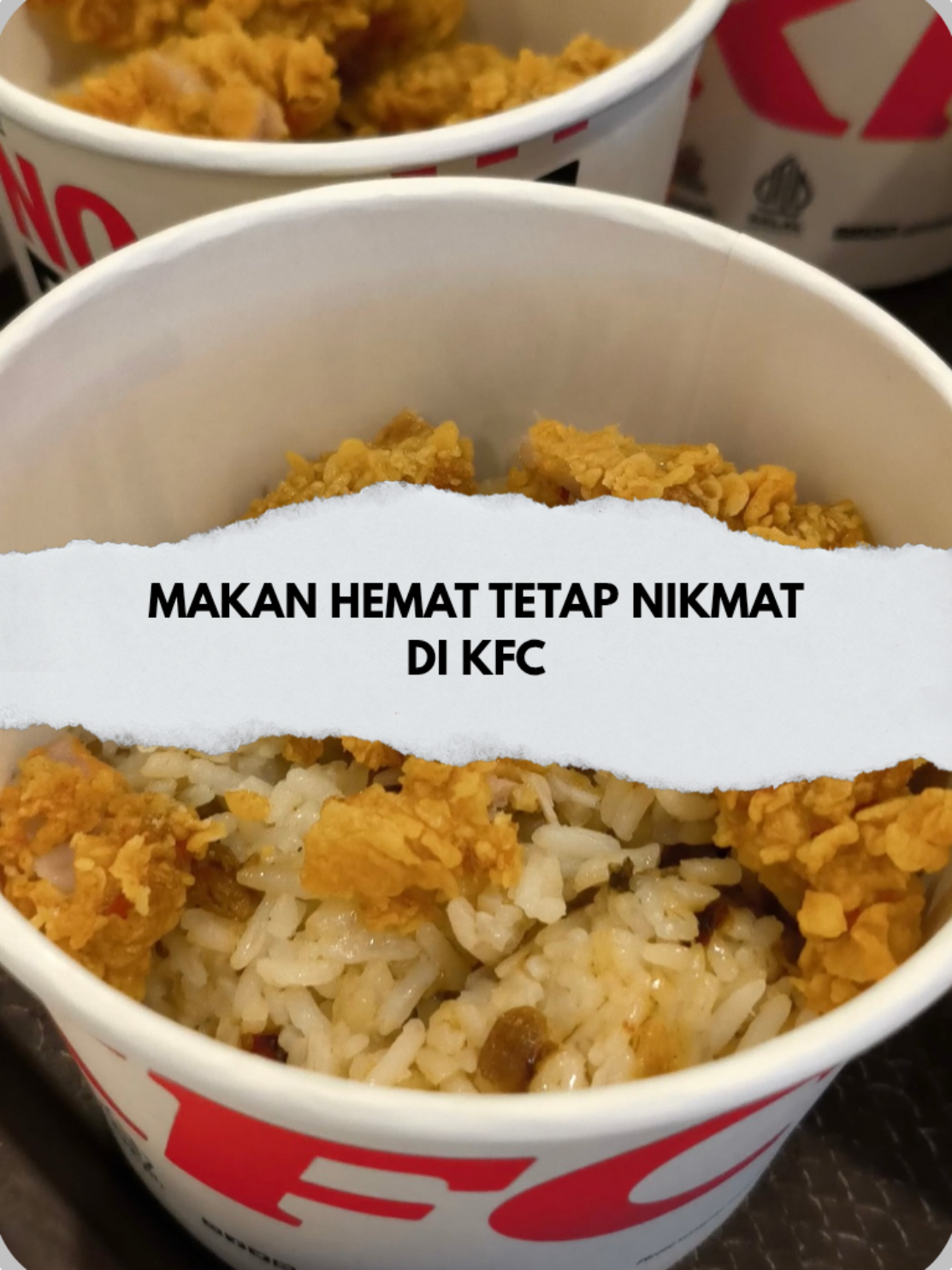 Cuma 11 ribu kalo beli voucher dari tag lokasi video ini #jelajahbegahmula #kfc #kfcsecretmenuhacks 