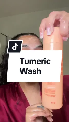Tumeric body wash gentle enough to use on face 