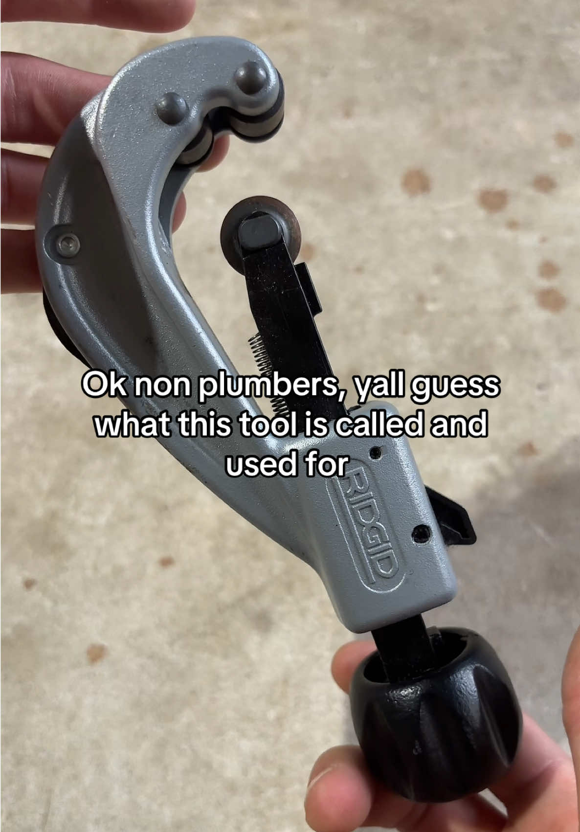 Any guesses? Just curious to see how many of yall might know! 😂 #tools #handtools #plumber #plumbing #fyp 