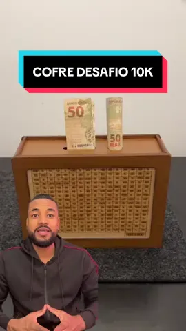 Cofre Desafio 10k ______ #cofre #cofres #achadinhos #dinheiro #tiktokshop 