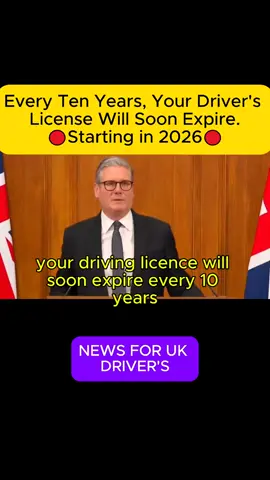 Every Ten Years, Your Driver's License Will Soon Expire. #uk #uknews #license #info #government   Disclaimer: This video reflects a personal point of view and is shared to spark thoughtful discussion. It does not claim to present absolute facts. Viewers are encouraged to do their own research, verify information independently, and form their own opinions.