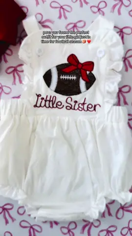 I found the cutest outfit for Arkansas Razorback game day for my daughter to wear ❤️🤍 I’m SO ready for football!  #smockedbabyclothes #secfootball #arkansasrazorbacks #babygirloutfit #babygirloutfit 