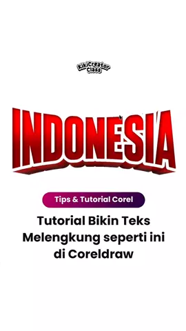 tips bikin teks melwngkung pakai evelope di corel #graphicdesign #coreldraw 