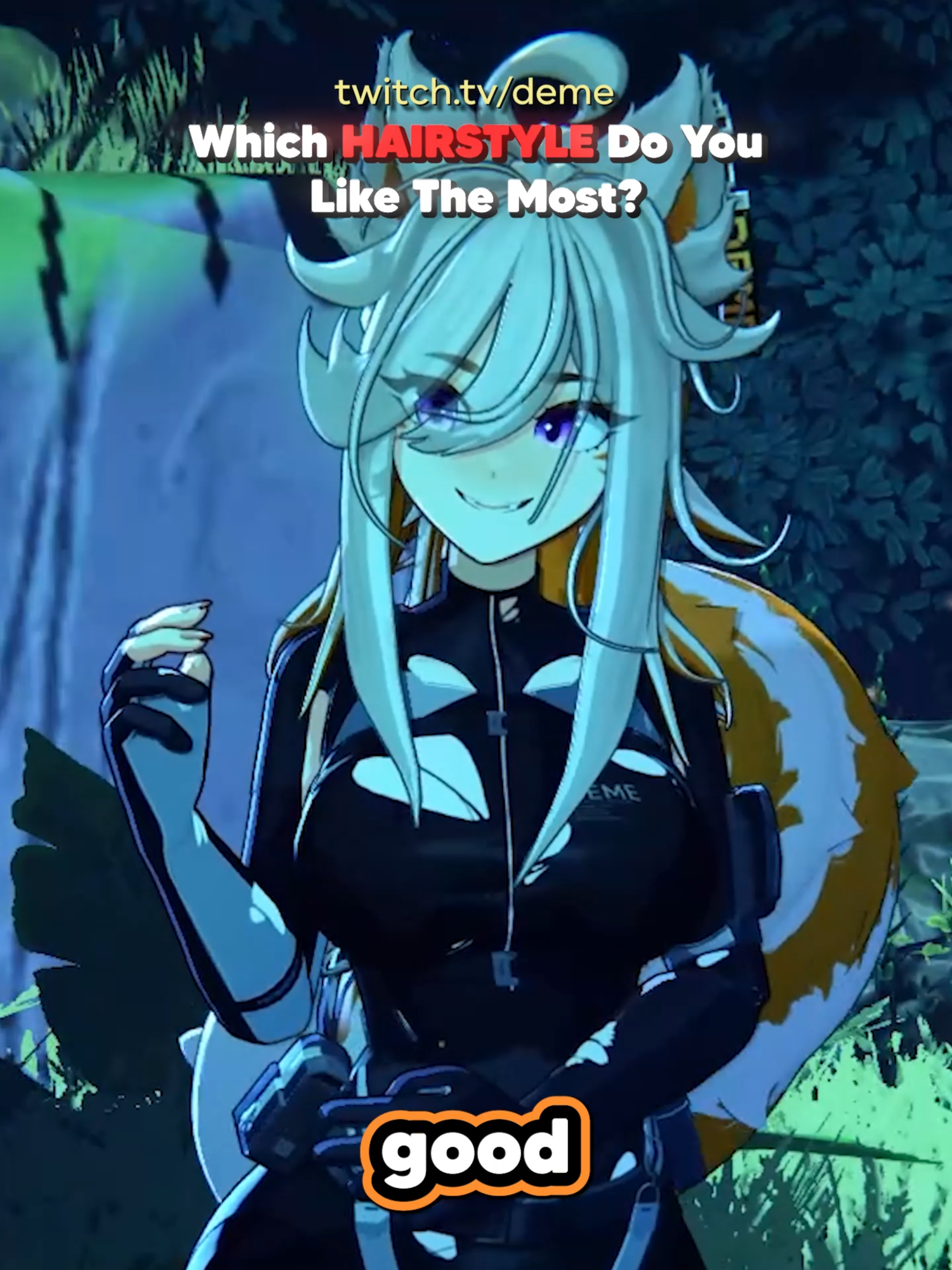 Deme's New Outfit Comes With New Hairstyles! ✨ #twitch #twitchclips #twitchchat #foryou #fyp #twitchmoments #twitchfails #streamfails #vtuberdebut #deme #vtuber