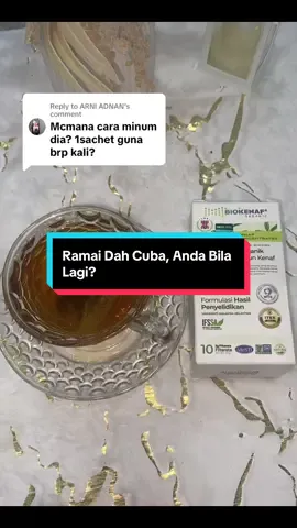 Replying to @ARNI ADNAN Ramai repeat order sebab kesannya power!” Formulasi khas dari UMK! #KenafTea #BiokenafOriginal #TehHerba