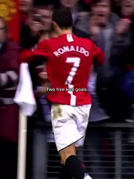 Young Ronaldo two free kick goals in one match 🤯 #cristianoronaldo #cr7 #fy #foryou #football 
