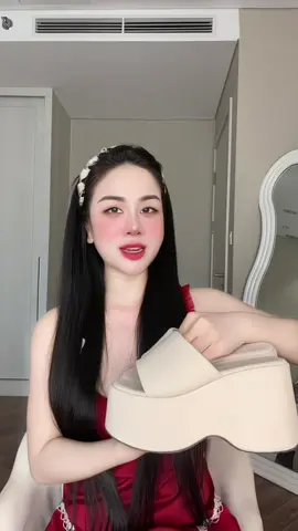 Dép xuồng bánh mì quai si da m#thoitrangnu 