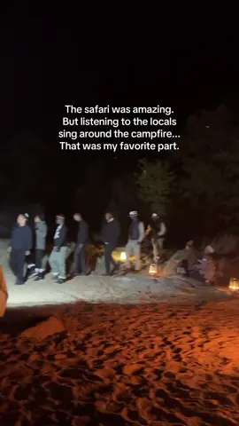 I could listen to this video on repeat #southafrica #singing #campfire #safari #music 