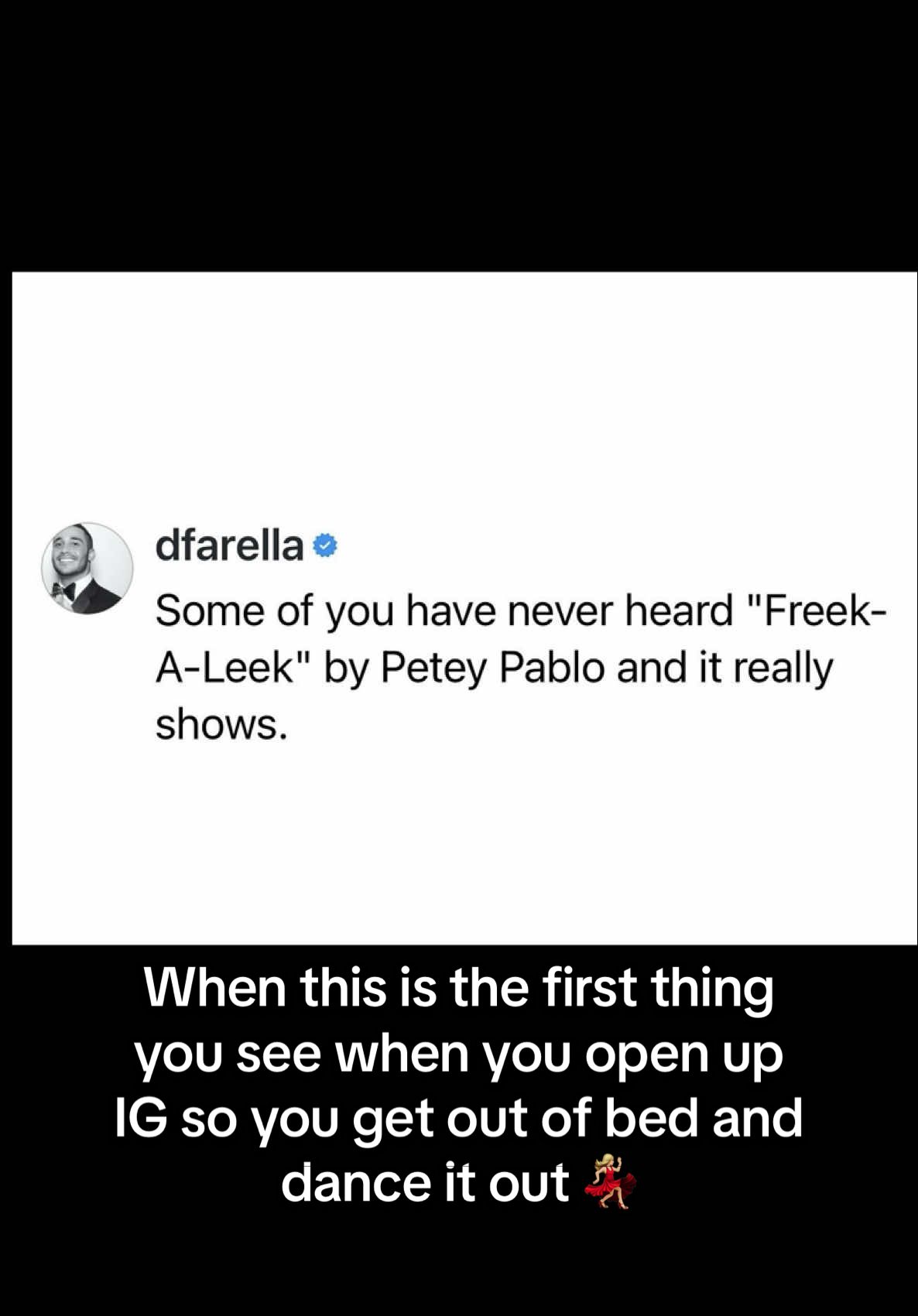 It’s only right 🤷🏼‍♀️🥰 It made me smile and I needed that Joy. It’s been awhile.  Whenever you can feel joy even for only a moment do it. Life is short.  #freedom #letgo #danceitout 