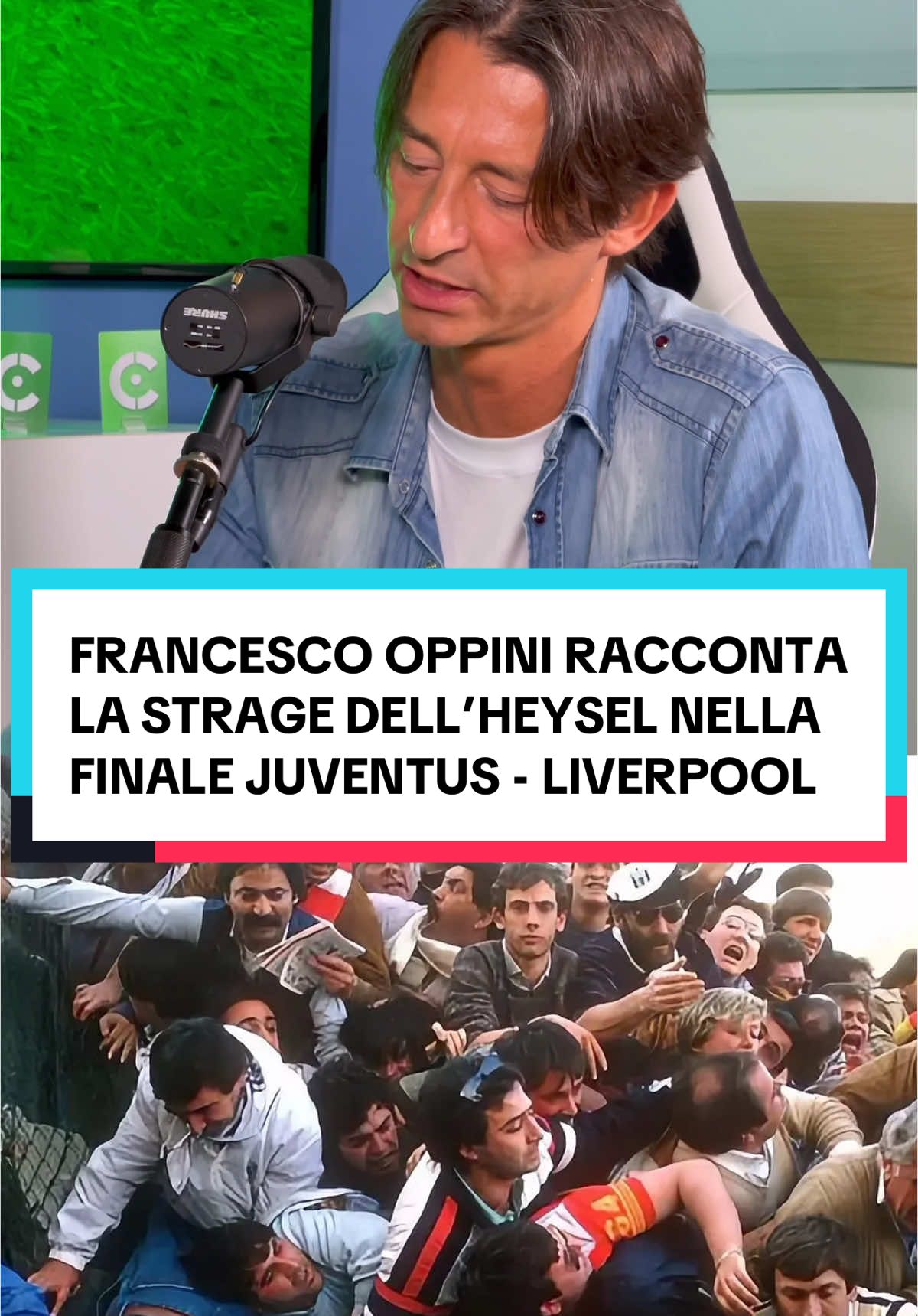 FRANCESCO OPPINI RACCONTA LA STRAGE DELL’HEYSEL NELLA FINALE DI CHAMPIONS LEAGUE JUVENTUS-LIVERPOOL! ⚪️⚫️ - Trovate l’episodio completo sul canale YouTube (CENTROCAMPO) ⚽️🎙️💚 #calcio #seriea #podcast #podcastcalcio #centrocampo #calcioitaliano #juventus #liverpool #championsleaguefinal #heysel 