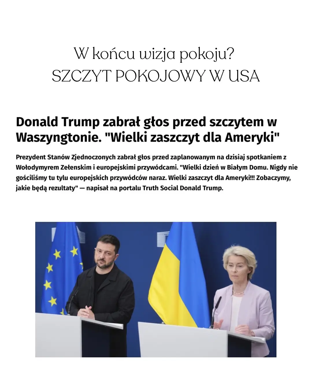 To moment na który wszyscy czekaliśmy!  #newsy #widomości #ukraina #pokój #peace 