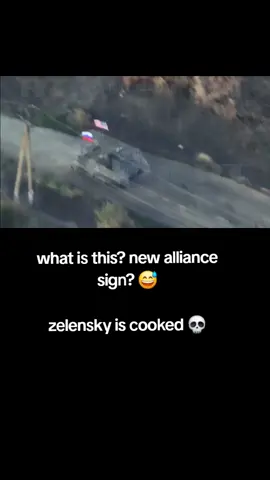 #Russian AND #US flag into battle against #Zelensky Sign of the times? 