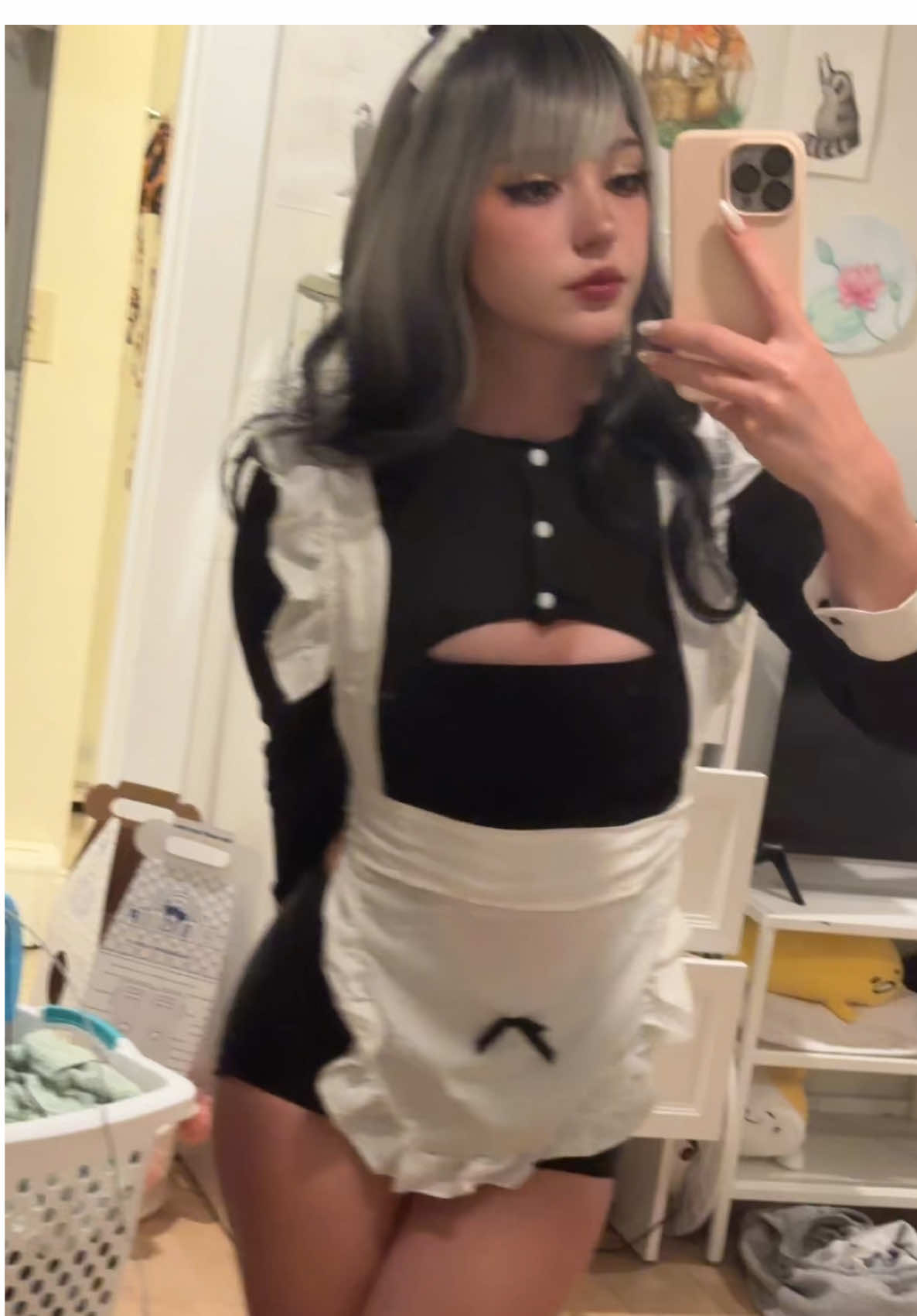 caption #cosplay #egirl #maid #cosplaygirl #maidcosplay 
