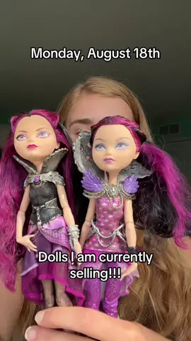 Check out these dolls that I am currently selling! They all need to go! 💜✨ @Dollcrafter Marketplace #ravenqueen #disney #attractionshonistas #dollcollector #waltdisneyworld #legacyday #fistchapter #thronecoming #livdolls #barbiedolls #dollsforsake #barbiecollector #livdollcollector #fairytalevibes #eah #everafterhigh #dollcustomization #dollrestoration #thronecoming #disneydoll #disneycollector 