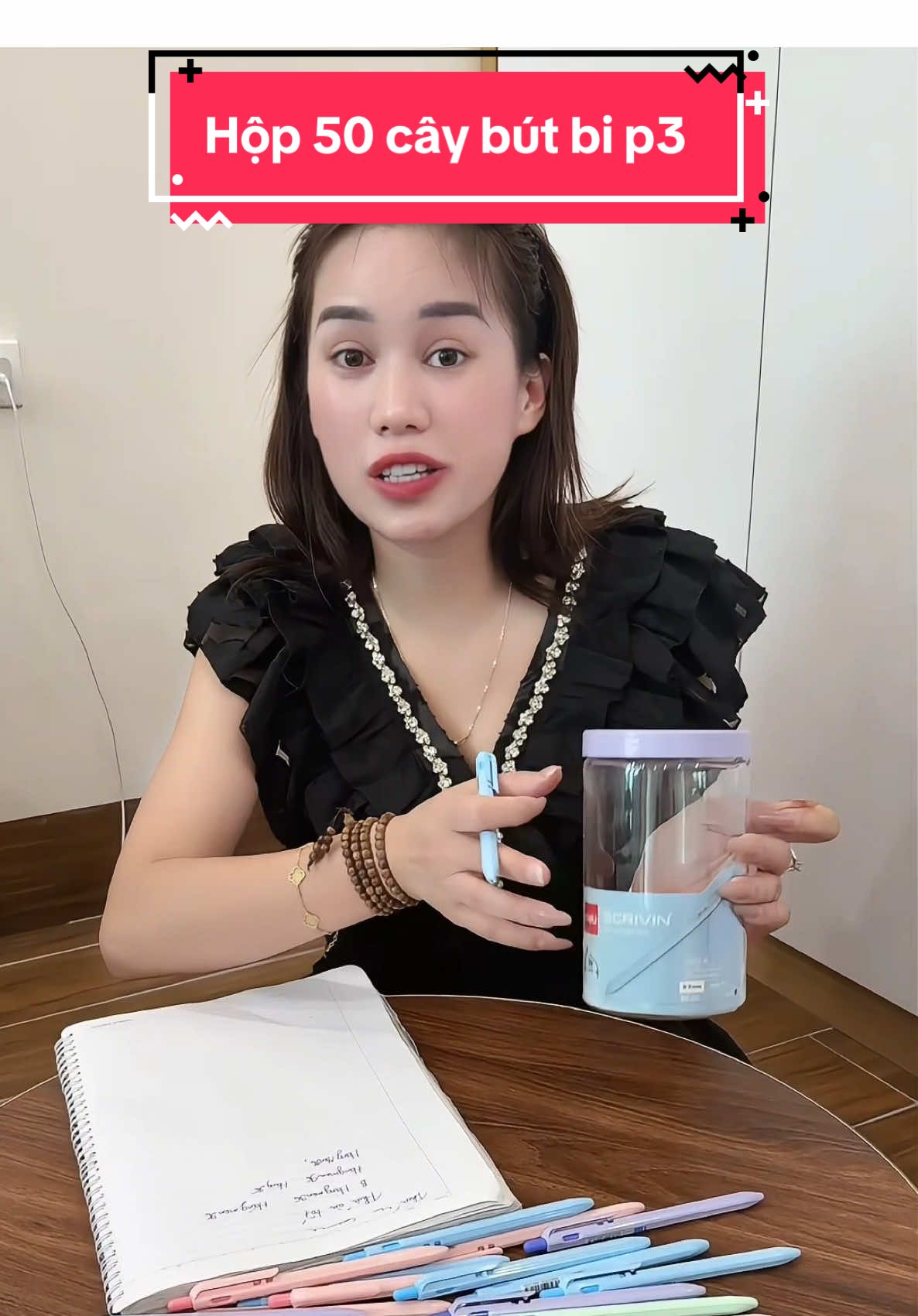 50 cây bút bi gói gọn trong 1 cái hộp #hangmen96 #butbi #butbigiare 