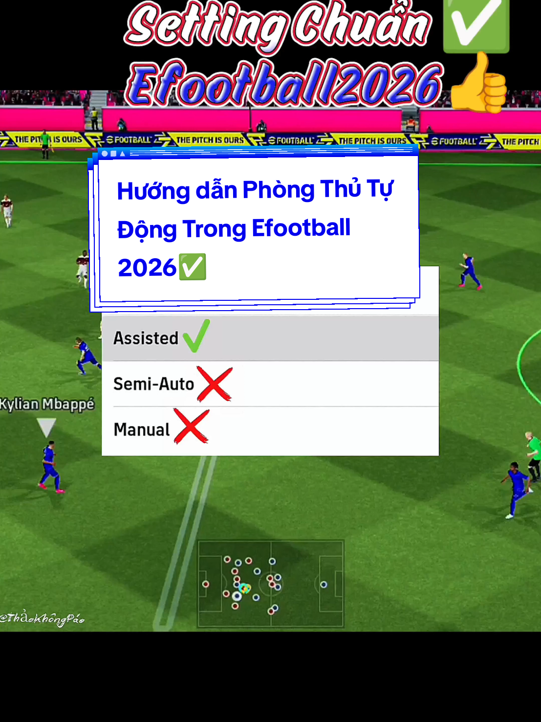 Cài Đặt Phòng Thủ tự động trong Efootball2026✅ #efootballmobile #efootball2026 #efootball2026mobile #efootball 