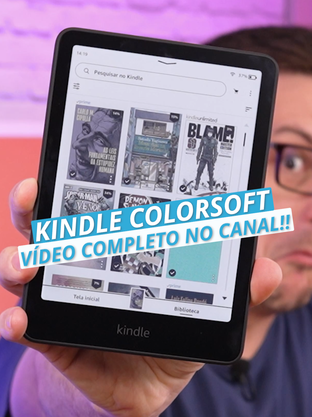 Comenta aí o que acharam do novo Kindle Corlorsoft?! 📖👇🏼🤔 #Amazon #Kindle #KindleColorsoft #Unboxing #Review #KindleColorido @amazonbrasil