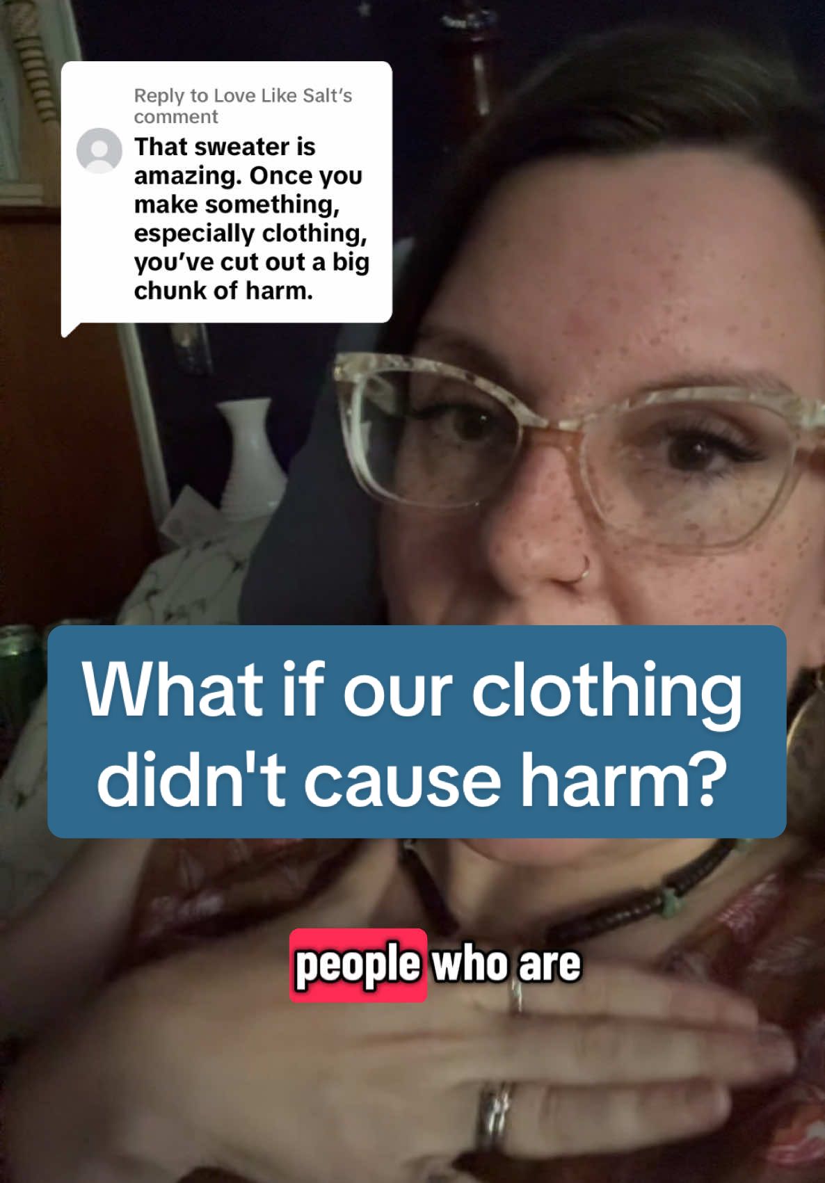 Replying to @Love Like Salt #sustainablefashion #fastfashionsucks #linen #wool #handsewn #sewing #knitting #fiber #permaculture #habdmade #clothing @HUMAN TOUCH clothing 
