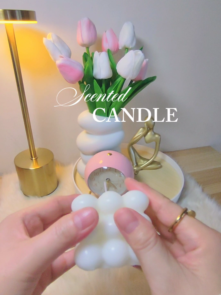 Minimalist Scented Cube Candle 🕯️🕯️🕯️ #decor #display #aesthetic #minimalist #desksetup 