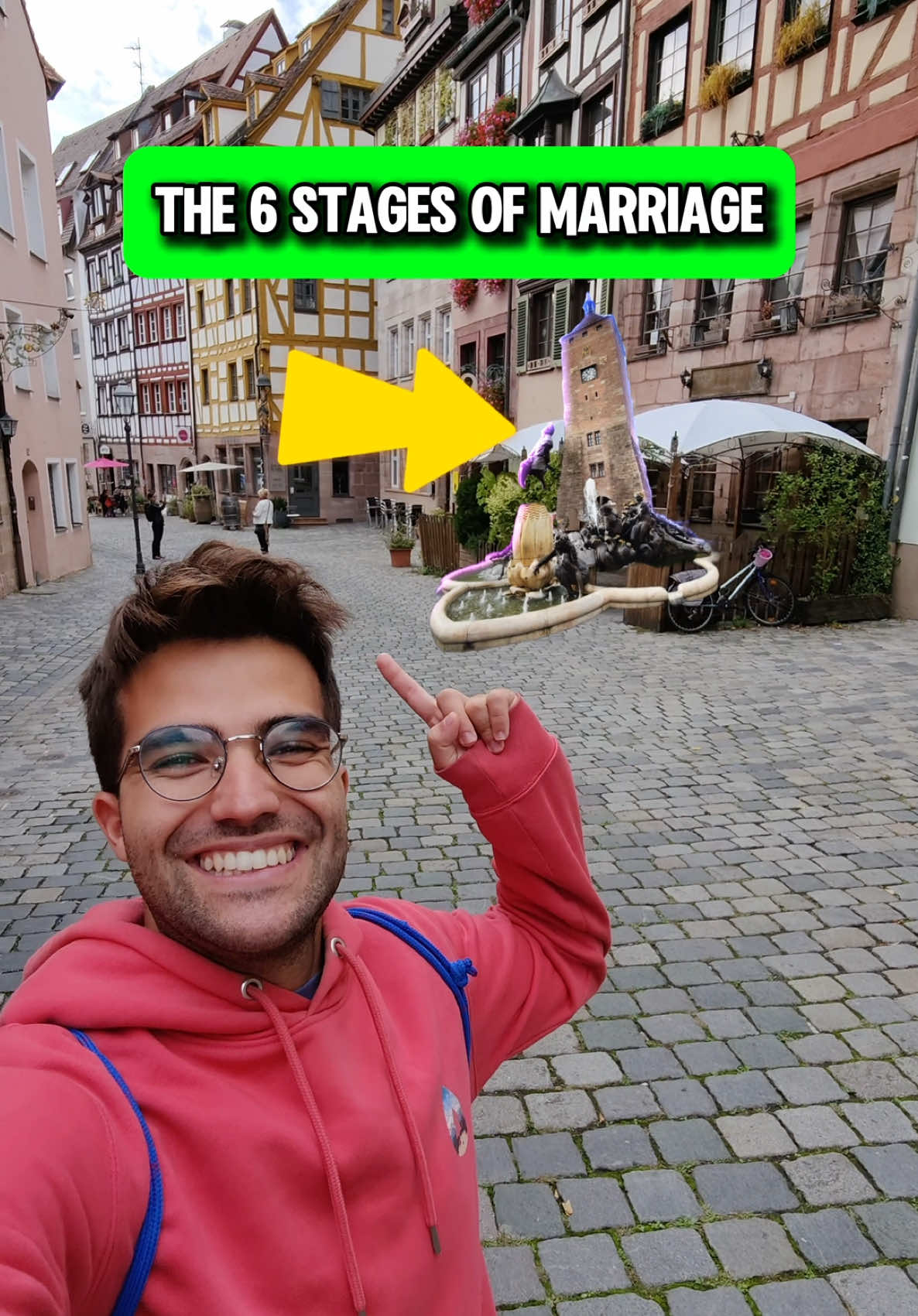 The 6 Stages of Marriage, represented in Germany’s Famous Marriage Fountain 💍😱 . It’s definitely controversial… but for a lot of people, some of these stages feel way too real! 😅 . #facts #travel #germany 