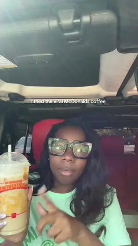 Now why yall lie about this McDonald’s drink😅 #mcdonalds #icedcoffee #starbucks #coffeeoftheday 