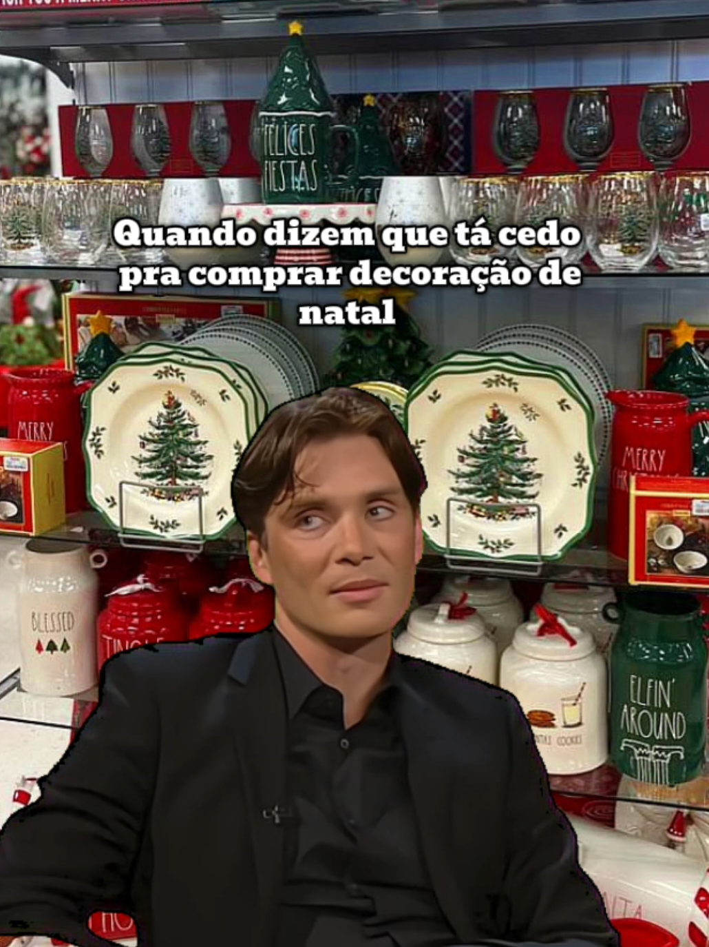 Quando dizem que tá cedo pra comprar decoração de natal 🙄 #meme #natal #decoracaodenatal #feliznatal #christmas 