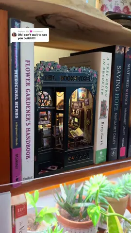 Replying to @Ally 🩷 I wish I could shrink down and be transported into this bookstore BookNook🥺📖🤍 #booknook #booknookdiy #booklover #BookTok #miniaturediy 