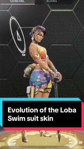 The Evolution of the loba swim suit skin. #apexlegends 