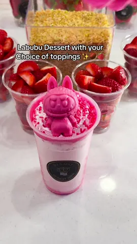 Miami’s Favorite Dubai Chocolate Spot, choose your Labubu dessert topping ✨🌰🍫🍓. #foryou #dubaichocolate #foryoupage #miamidesserts #labubuthemonsters 