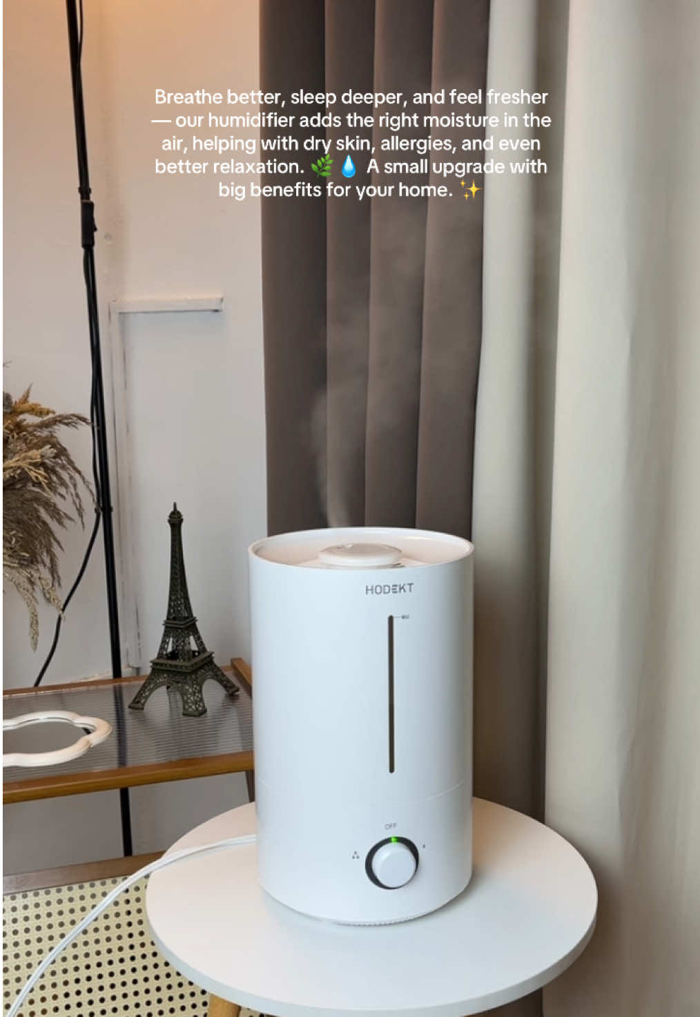 This is your sign to get this humidifier from Hodekt! 🩷 #humidifier #airhumidifier #hodekthumidifier #aesthetichumidifier #homeessentials 