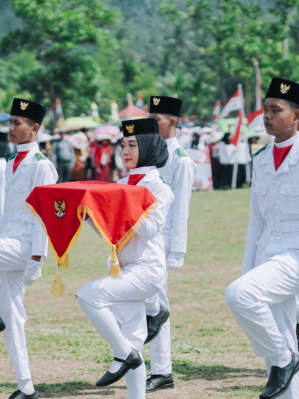 upacara pengibaran bendera merah putih, Gancang 17 Agustus 2025 #upacarabendera #dirgahayuindonesia #merdeka 